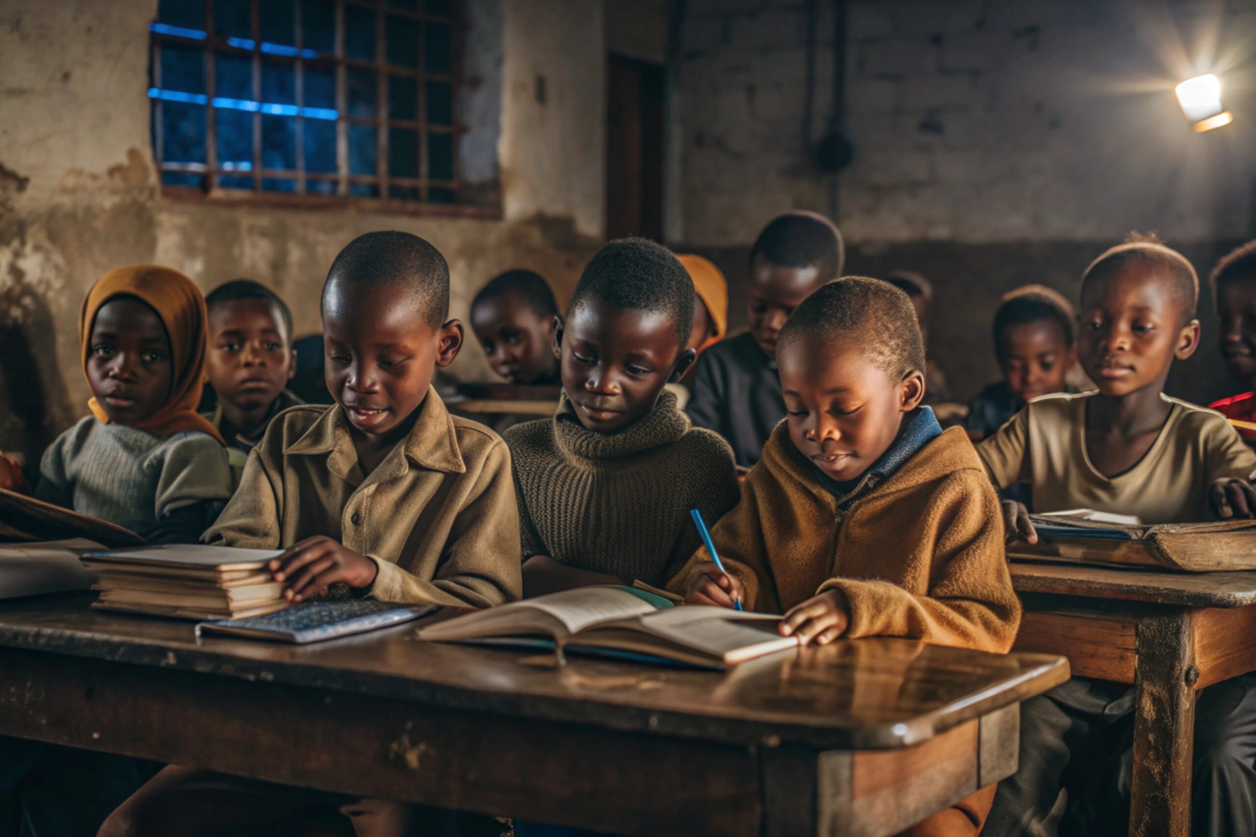Kinderen samen aan het leren in een klaslokaal